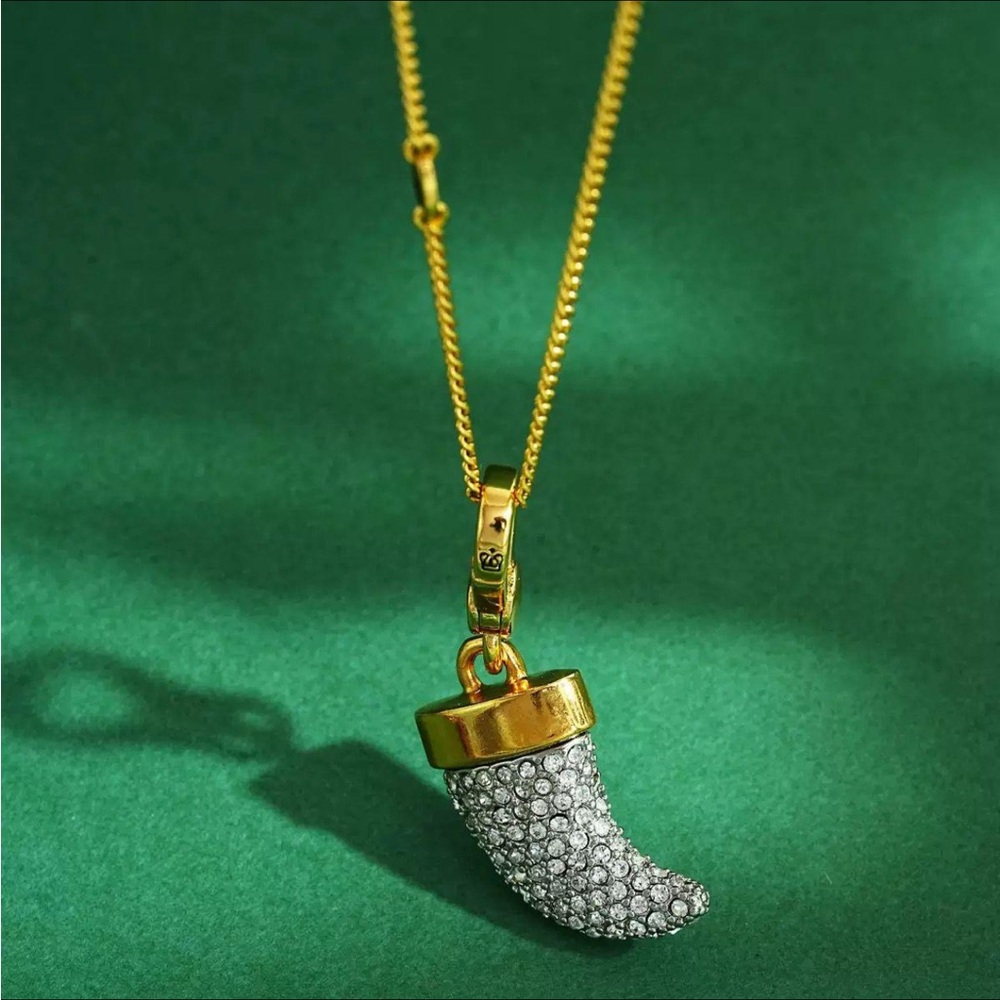NWOT AUTHENTIC Juicy Couture Micro Pavé Horn Charm RARE - Picture 2 of 5